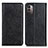 Funda de Cuero Cartera con Soporte Carcasa K01Z para Nokia G11 Negro