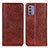 Funda de Cuero Cartera con Soporte Carcasa K01Z para Nokia G42 5G Marron