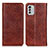 Funda de Cuero Cartera con Soporte Carcasa K01Z para Nokia G60 5G Marron