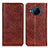 Funda de Cuero Cartera con Soporte Carcasa K01Z para Nokia X100 5G Marron