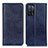 Funda de Cuero Cartera con Soporte Carcasa K01Z para Oppo A53s 5G Azul