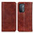 Funda de Cuero Cartera con Soporte Carcasa K01Z para Oppo A93 5G Marron