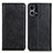 Funda de Cuero Cartera con Soporte Carcasa K01Z para Oppo F21 Pro 4G Negro