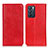 Funda de Cuero Cartera con Soporte Carcasa K01Z para Oppo Reno6 5G Rojo