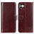 Funda de Cuero Cartera con Soporte Carcasa K01Z para Samsung Galaxy A04 4G Marron