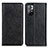 Funda de Cuero Cartera con Soporte Carcasa K01Z para Xiaomi Poco M4 Pro 5G Negro