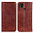 Funda de Cuero Cartera con Soporte Carcasa K01Z para Xiaomi Redmi 9C NFC Marron