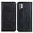 Funda de Cuero Cartera con Soporte Carcasa K01Z para Xiaomi Redmi Note 10T 5G Negro