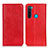 Funda de Cuero Cartera con Soporte Carcasa K01Z para Xiaomi Redmi Note 8 (2021) Rojo