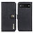 Funda de Cuero Cartera con Soporte Carcasa K02Z para Google Pixel 6a 5G Negro