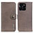 Funda de Cuero Cartera con Soporte Carcasa K02Z para Huawei Honor X6a Gris