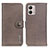 Funda de Cuero Cartera con Soporte Carcasa K02Z para Motorola Moto G53 5G Gris