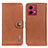 Funda de Cuero Cartera con Soporte Carcasa K02Z para Motorola Moto G84 5G Marron