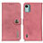 Funda de Cuero Cartera con Soporte Carcasa K02Z para Nokia C12 Plus Rosa