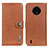 Funda de Cuero Cartera con Soporte Carcasa K02Z para Nokia C200 Marron