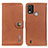 Funda de Cuero Cartera con Soporte Carcasa K02Z para Nokia C21 Plus Marron