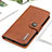 Funda de Cuero Cartera con Soporte Carcasa K02Z para Samsung Galaxy F23 5G Marron