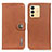 Funda de Cuero Cartera con Soporte Carcasa K02Z para Vivo V23 5G Marron