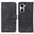 Funda de Cuero Cartera con Soporte Carcasa K03Z para Huawei Honor 60 5G Negro