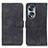 Funda de Cuero Cartera con Soporte Carcasa K03Z para Huawei Honor 70 5G Negro