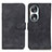 Funda de Cuero Cartera con Soporte Carcasa K03Z para Huawei Honor 90 5G Negro