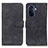 Funda de Cuero Cartera con Soporte Carcasa K03Z para Huawei Nova Y70 Negro