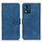 Funda de Cuero Cartera con Soporte Carcasa K03Z para Motorola Moto E13 Azul