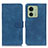 Funda de Cuero Cartera con Soporte Carcasa K03Z para Motorola Moto Edge (2023) 5G Azul