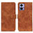 Funda de Cuero Cartera con Soporte Carcasa K03Z para Motorola Moto Edge 30 Lite 5G Marron