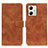 Funda de Cuero Cartera con Soporte Carcasa K03Z para Motorola Moto G54 5G Marron