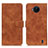 Funda de Cuero Cartera con Soporte Carcasa K03Z para Nokia C20 Plus Marron