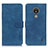 Funda de Cuero Cartera con Soporte Carcasa K03Z para Nokia C21 Azul