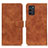 Funda de Cuero Cartera con Soporte Carcasa K03Z para Nokia G100 Marron