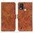 Funda de Cuero Cartera con Soporte Carcasa K03Z para Nokia G11 Plus Marron