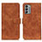 Funda de Cuero Cartera con Soporte Carcasa K03Z para Nokia G400 5G Marron