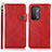 Funda de Cuero Cartera con Soporte Carcasa K03Z para OnePlus Nord N200 5G Rojo