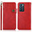 Funda de Cuero Cartera con Soporte Carcasa K03Z para Oppo Reno6 5G Rojo