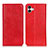 Funda de Cuero Cartera con Soporte Carcasa K03Z para Samsung Galaxy F04 Rojo