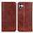 Funda de Cuero Cartera con Soporte Carcasa K03Z para Samsung Galaxy M04 Marron