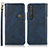 Funda de Cuero Cartera con Soporte Carcasa K03Z para Sony Xperia 1 III Azul