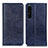 Funda de Cuero Cartera con Soporte Carcasa K03Z para Sony Xperia 1 IV SO-51C Azul