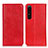 Funda de Cuero Cartera con Soporte Carcasa K03Z para Sony Xperia 1 IV SO-51C Rojo