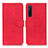 Funda de Cuero Cartera con Soporte Carcasa K03Z para Sony Xperia 1 V Rojo