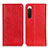 Funda de Cuero Cartera con Soporte Carcasa K03Z para Sony Xperia 10 IV SO-52C Rojo