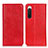 Funda de Cuero Cartera con Soporte Carcasa K03Z para Sony Xperia 10 V Rojo