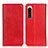 Funda de Cuero Cartera con Soporte Carcasa K03Z para Sony Xperia 5 IV Rojo