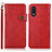 Funda de Cuero Cartera con Soporte Carcasa K03Z para Sony Xperia Ace II Rojo