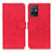 Funda de Cuero Cartera con Soporte Carcasa K03Z para Vivo iQOO Z6 5G Rojo