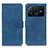 Funda de Cuero Cartera con Soporte Carcasa K03Z para Vivo X Note Azul