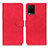 Funda de Cuero Cartera con Soporte Carcasa K03Z para Vivo Y21s Rojo